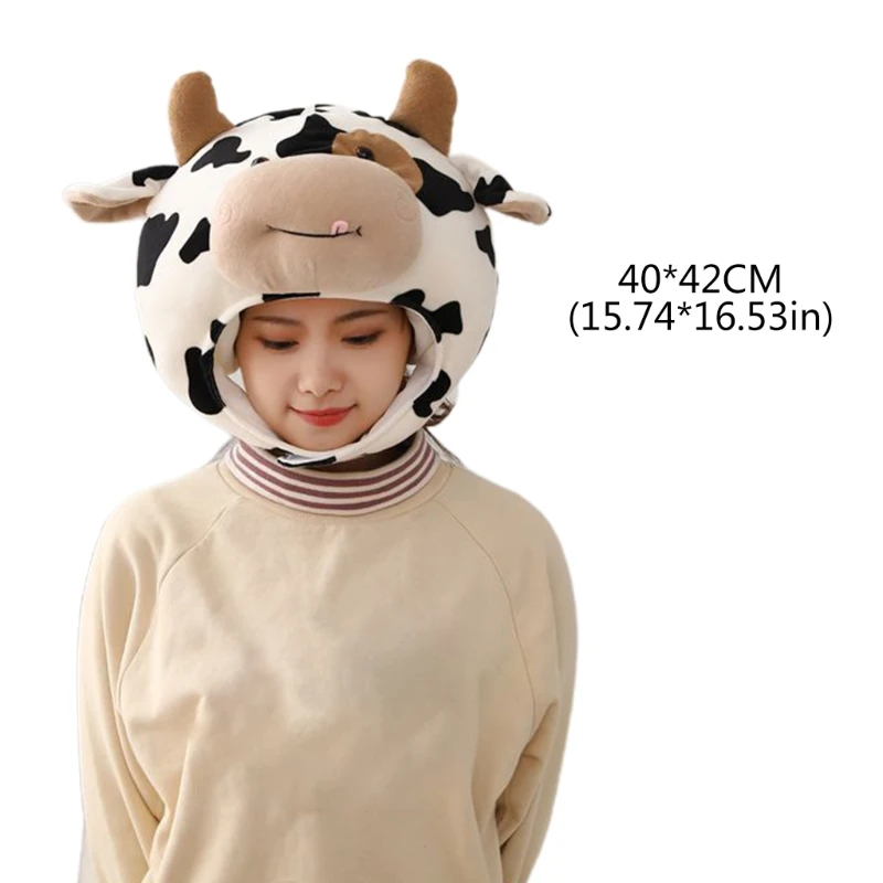 Cartoon Milk Cow Plush Hat Pillow Animal Stuffed Toys Headgear Cap Cosplay Props J78E
Cartoon Milk Cow Plush Hat Pillow Animal Stuffed Toys Headgear Cap Cosplay Props J78E