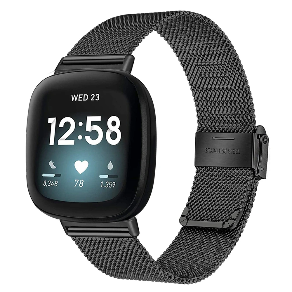 For Fitbit Versa 3/Fitbit Sense Band Mesh Woven Stainless Steel Replacement Wrist Strap for Fitbit Versa3 Metal Bracelet
For Fitbit Versa 3/Fitbit Sense Band Mesh Woven Stainless Steel Replacement Wrist Strap for Fitbit Versa3 Metal Bracelet