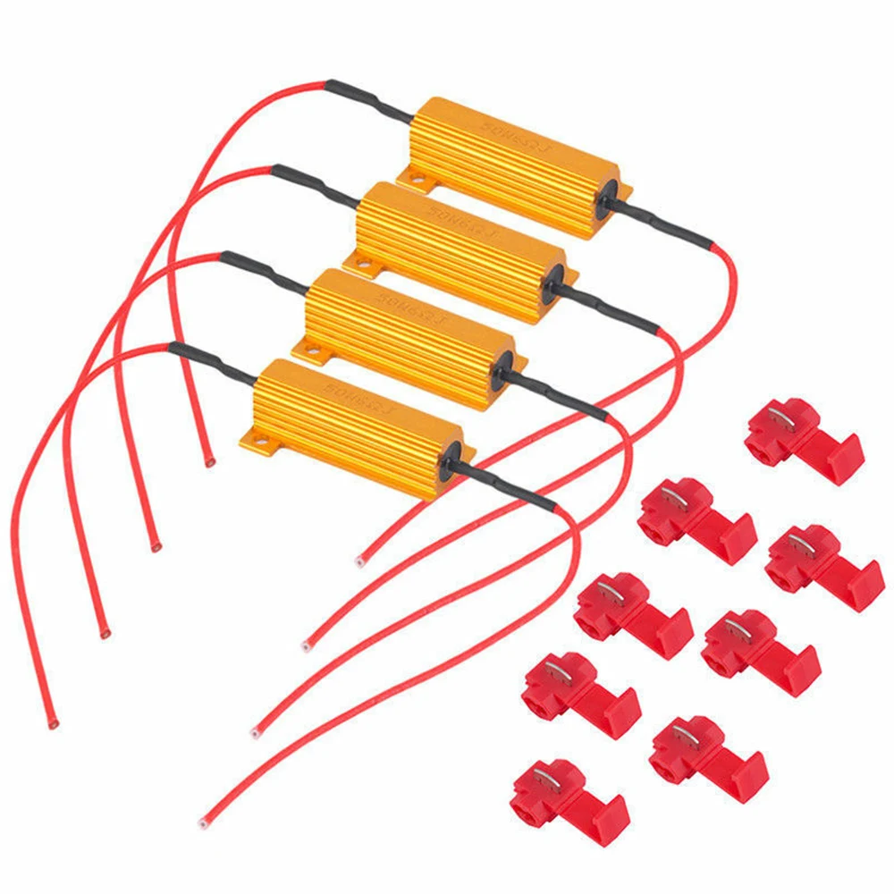 4Pcs Load Resistors 50W 6 OHM Accessories Auto DC 12V Lamp Parts Bulbs Signal light flashes fixed load resistance LED bulb
4Pcs Load Resistors 50W 6 OHM Accessories Auto DC 12V Lamp Parts Bulbs Signal light flashes fixed load resistance LED bulb