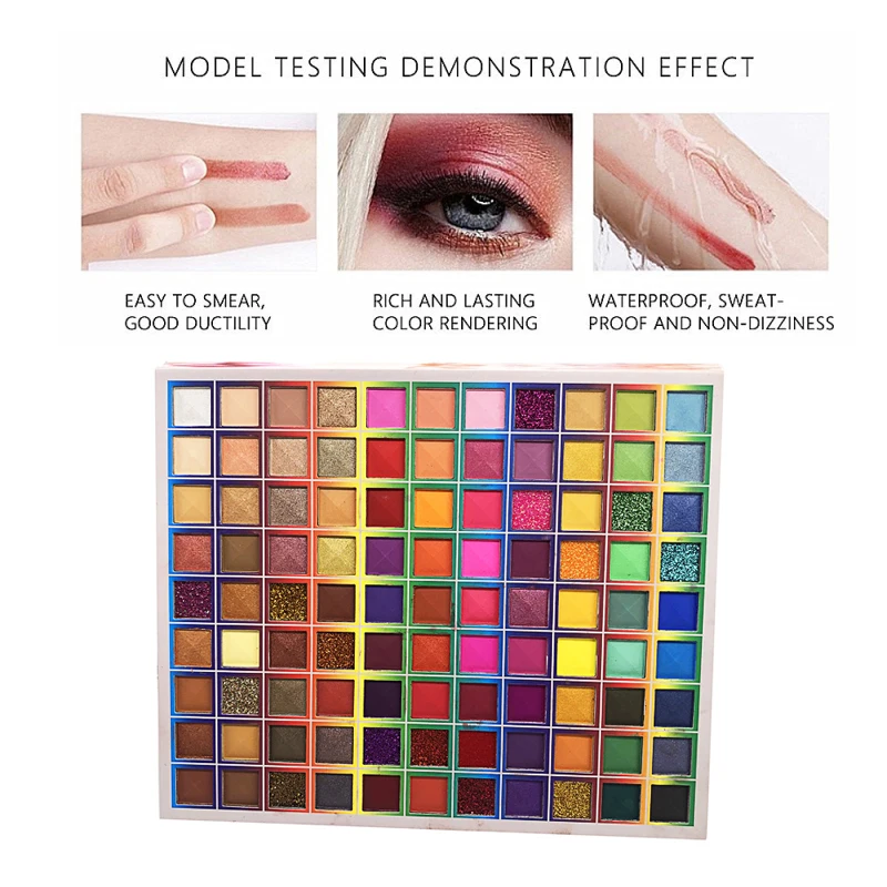 1Pc 99 Colors Eyeshadow Palette Matte Glitter Pearlescent Waterproof Long-lasting Wedding Party Make Up Eye Shadow Palette TSLM2
1Pc 99 Colors Eyeshadow Palette Matte Glitter Pearlescent Waterproof Long-lasting Wedding Party Make Up Eye Shadow Palette TSLM2