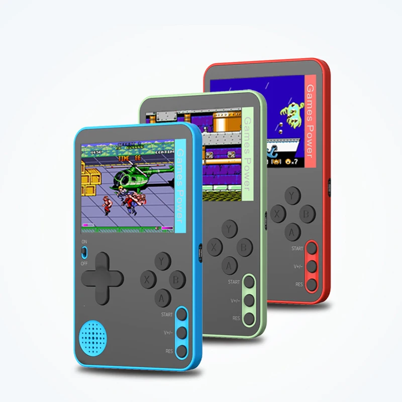 Новая портативная игровая консоль со встроенными 500 играми мини для карт