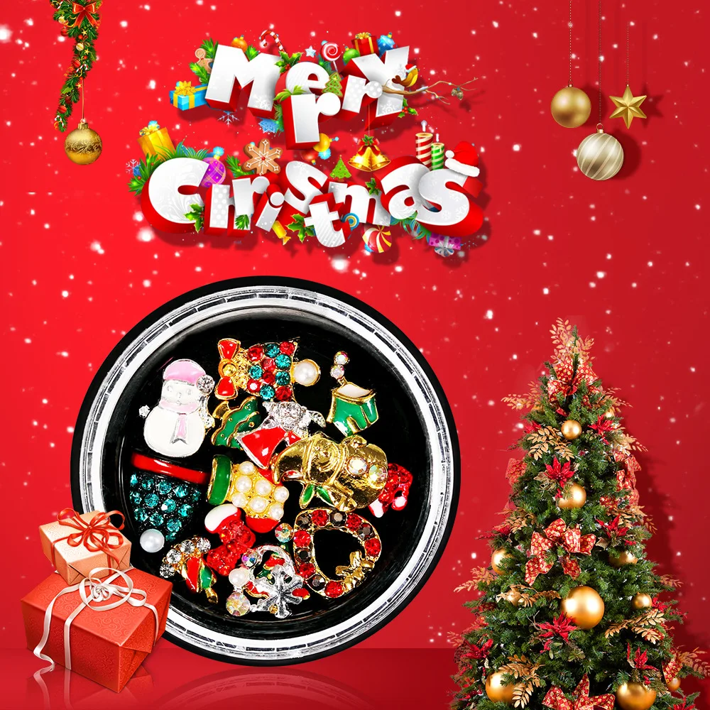BlueZOO Christmas Crystal Nail Art Rhinestone Gold Silver Clear All Color Flat Bottom Mixed Shape DIY Nail Art 3D Decoration
BlueZOO Christmas Crystal Nail Art Rhinestone Gold Silver Clear All Color Flat Bottom Mixed Shape DIY Nail Art 3D Decoration