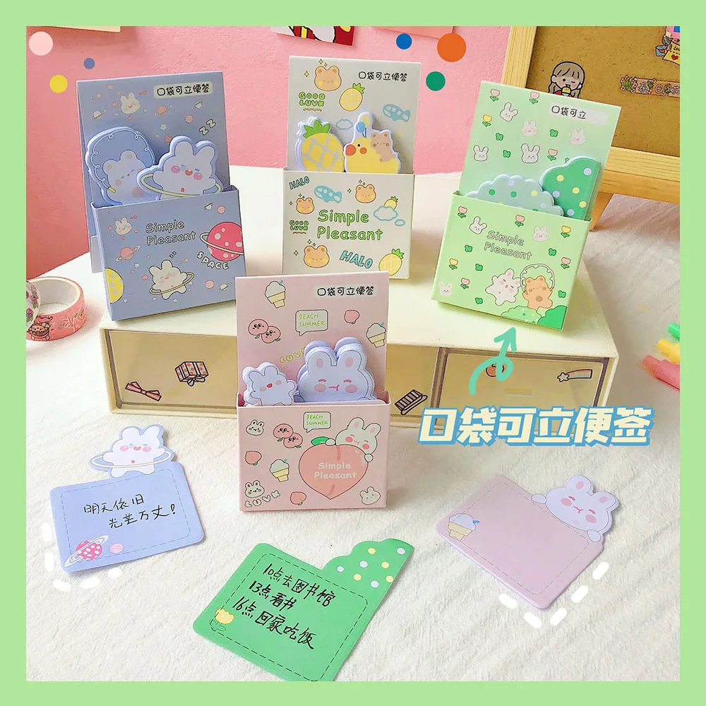 80Page Korea Memo Pad Stationery Cute Creative Ins Japanese Cartoon Paper Sticky Note Small Message Can Stand Up Book Notebook
80Page Korea Memo Pad Stationery Cute Creative Ins Japanese Cartoon Paper Sticky Note Small Message Can Stand Up Book Notebook