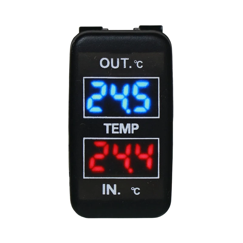 Dual Temperature Display Inside and Outside the Car Dual Temperature Sensor for Toyota Corolla Reiz Prado Prius
Dual Temperature Display Inside and Outside the Car Dual Temperature Sensor for Toyota Corolla Reiz Prado Prius