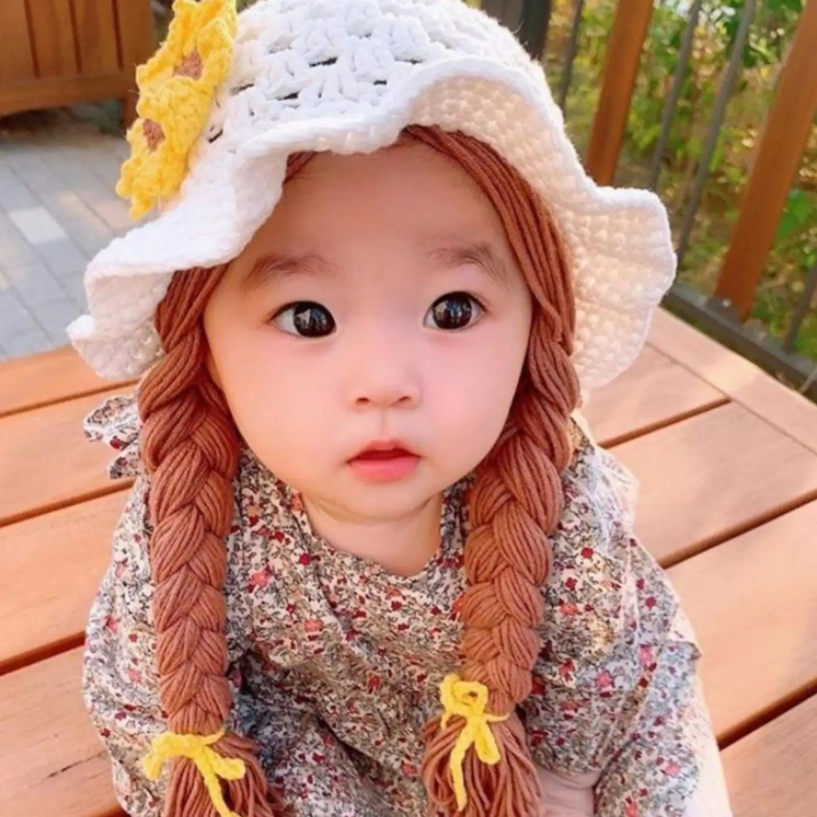 Cute Knitted Hats Baby Braided Wig Woolen Yarn Knitted Hat Sunflower Cherry Cap Photo Prop Autumn Winter Ear Protection Hat
Cute Knitted Hats Baby Braided Wig Woolen Yarn Knitted Hat Sunflower Cherry Cap Photo Prop Autumn Winter Ear Protection Hat