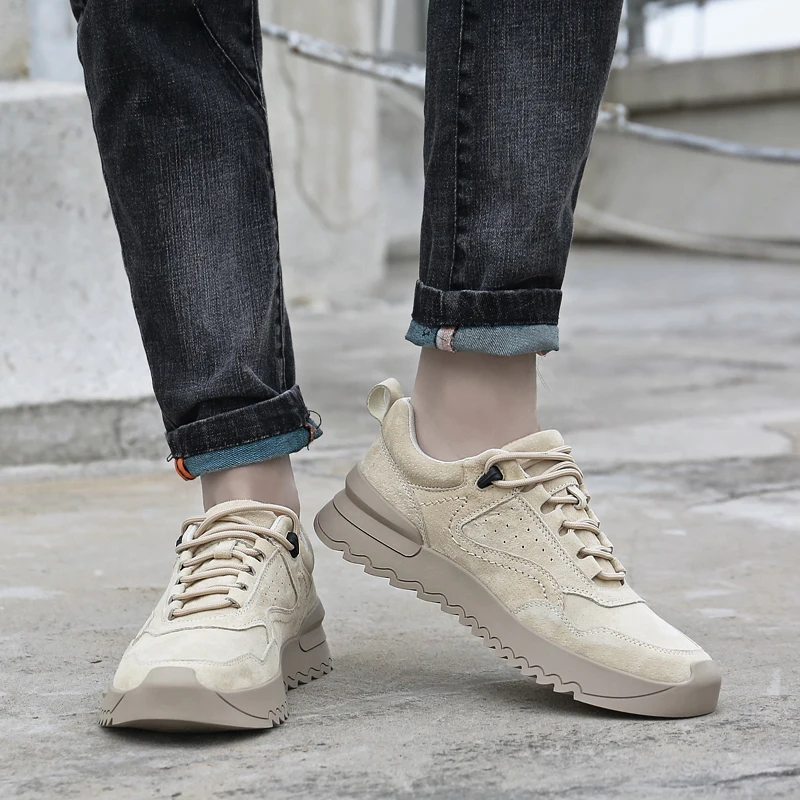 CLAXNEO Man Leather Casual Shoes Suede Leather Men's Autumn Footwear Designer Khaki Male Sneakers Walking Shoe Leisure
CLAXNEO Man Leather Casual Shoes Suede Leather Men's Autumn Footwear Designer Khaki Male Sneakers Walking Shoe Leisure