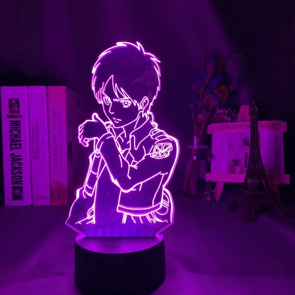 Acrylic 3D Lamp Attack on Titan Anime Figure LED Eren Jager Mikasa Home Room Decor Kids Child Gift Table Night Lights ночник
Acrylic 3D Lamp Attack on Titan Anime Figure LED Eren Jager Mikasa Home Room Decor Kids Child Gift Table Night Lights ночник