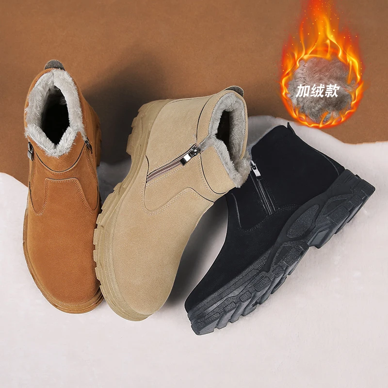 CYYTL Cotton Men's Platform Snow Shoes Zipper Fur Lined Outdoor Boots Antiskid Keep Warm High Top Winter Botines Hombre
CYYTL Cotton Men's Platform Snow Shoes Zipper Fur Lined Outdoor Boots Antiskid Keep Warm High Top Winter Botines Hombre