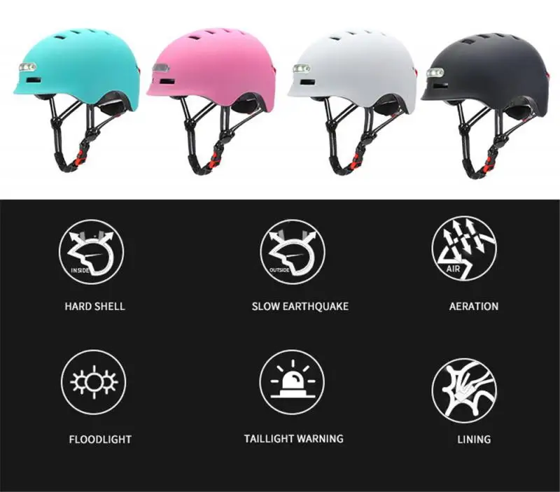 Unisex Smart Bicycle Bike Helmet With Warning Lights Comfortable Bicycle Helmet Sports Riding Cycling Helmet Climb Safety Helmet
Unisex Smart Bicycle Bike Helmet With Warning Lights Comfortable Bicycle Helmet Sports Riding Cycling Helmet Climb Safety Helmet