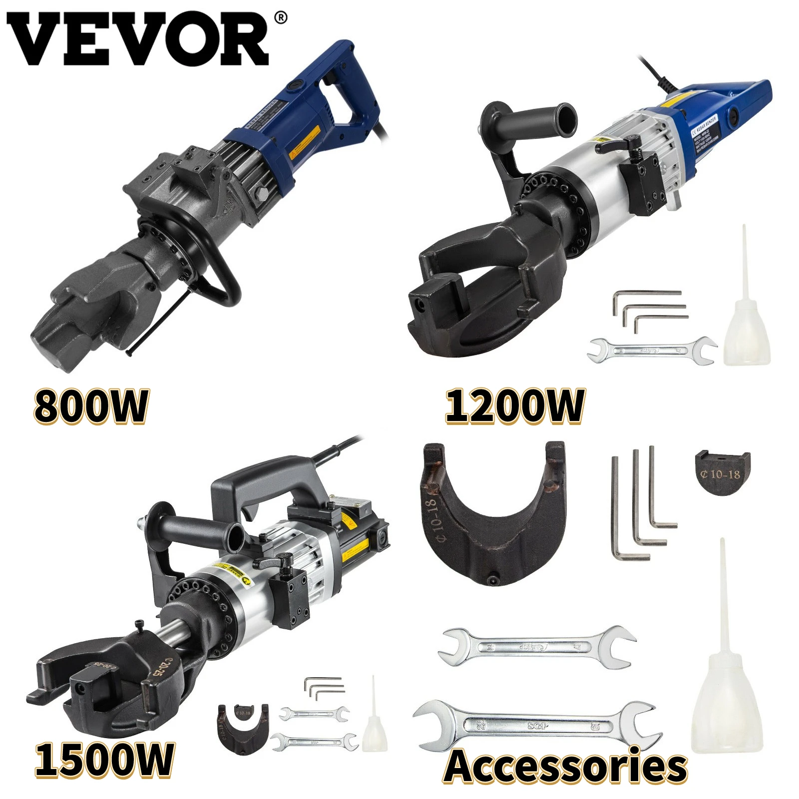 VEVOR Handheld Electric Hydraulic Rebar Steel Bender 800W 1200W 1500W 110V W/ Copper Motor for Builders Contractors Manufacturer 
VEVOR Handheld Electric Hydraulic Rebar Steel Bender 800W 1200W 1500W 110V W/ Copper Motor for Builders Contractors Manufacturer