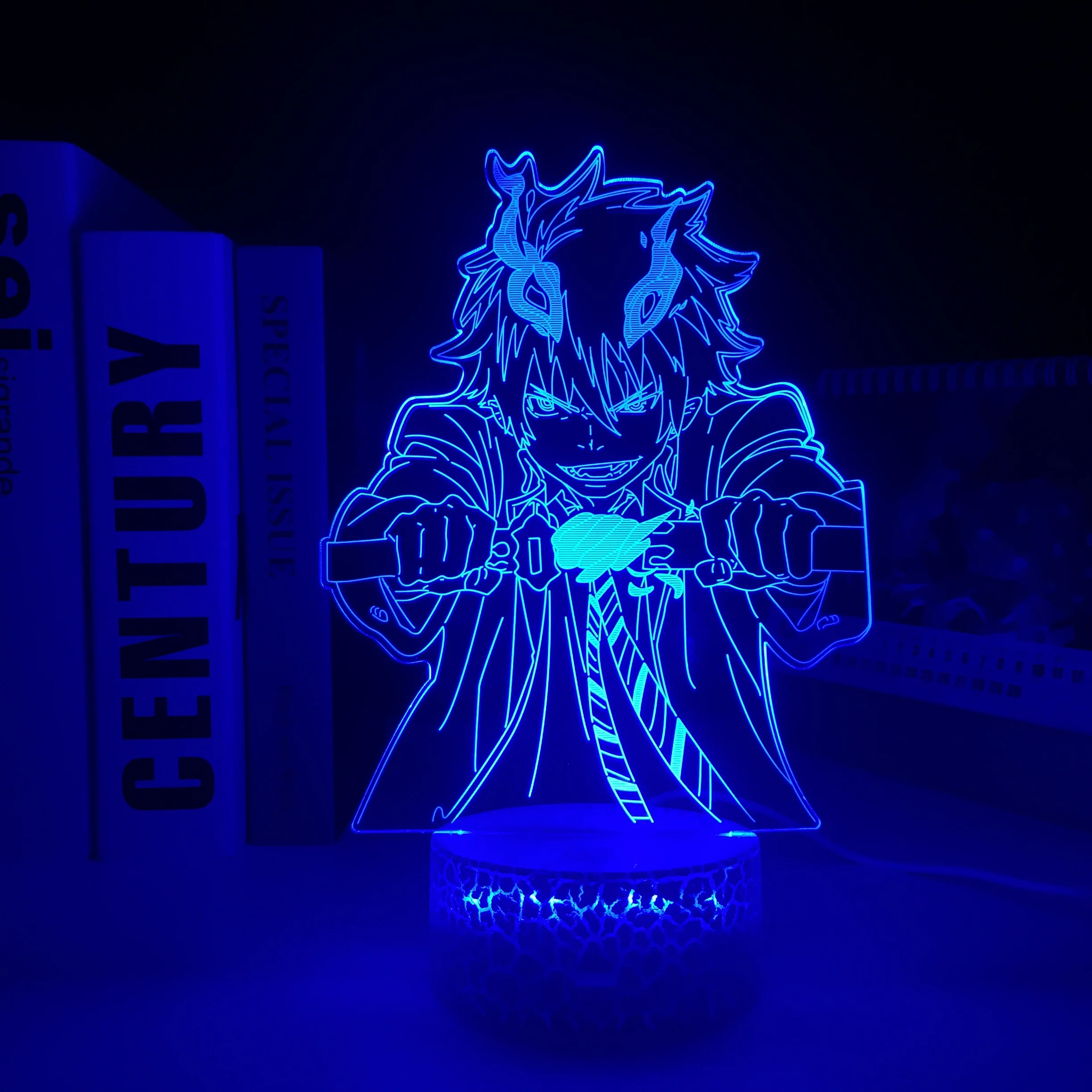 Anime Blue Exorcist Rin 3D LED White Base Light for Bedroom Decor Night Light Kids Brithday Gift Manga Room 3D Desk Lamp
Anime Blue Exorcist Rin 3D LED White Base Light for Bedroom Decor Night Light Kids Brithday Gift Manga Room 3D Desk Lamp