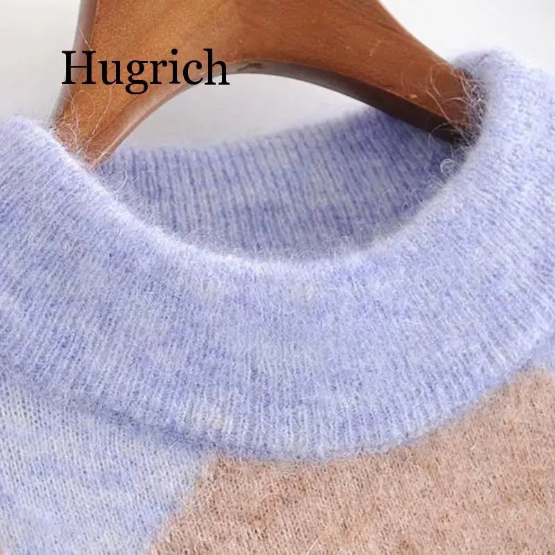 Casual Women O Neck Knitted Argyle Sweater Winter Cotton Warm Long Sleeve Pullover Elegant Female Outwear Ladies Loose Jumper
Casual Women O Neck Knitted Argyle Sweater Winter Cotton Warm Long Sleeve Pullover Elegant Female Outwear Ladies Loose Jumper
