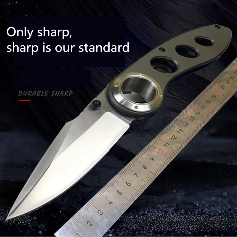 Folding Knife F47 Aluminum Handle 440C Blade Hunting Camping Survival Pocket Knives Outdoor Fruit Rescue EDC Tools
Folding Knife F47 Aluminum Handle 440C Blade Hunting Camping Survival Pocket Knives Outdoor Fruit Rescue EDC Tools