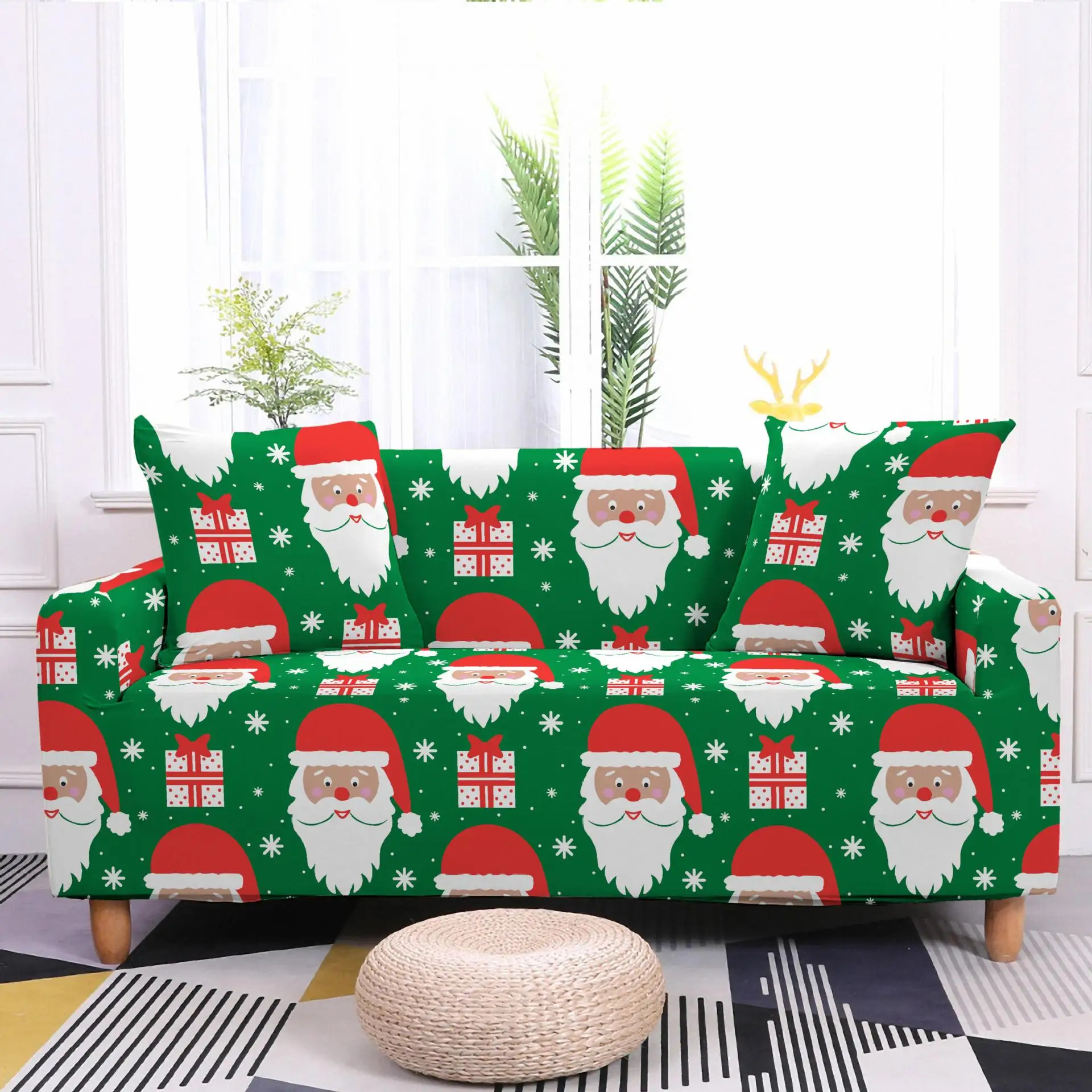 Santa Claus Print Elastic Sofa Slipcovers Modern Sofa Covers for Living Room Sectional Corner L-shape Couch Cover 1/2/3/4 Seater
Santa Claus Print Elastic Sofa Slipcovers Modern Sofa Covers for Living Room Sectional Corner L-shape Couch Cover 1/2/3/4 Seater