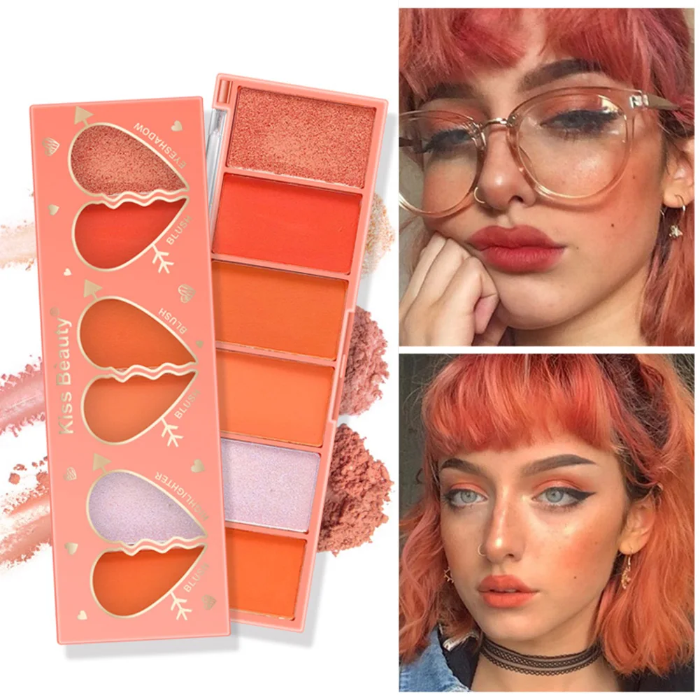 6 Colors Matte Blush Palette Pearly Shimmer Glitter Eyeshadow Highlight Palette Lasting Multifunctional Face Makeup Palette
6 Colors Matte Blush Palette Pearly Shimmer Glitter Eyeshadow Highlight Palette Lasting Multifunctional Face Makeup Palette