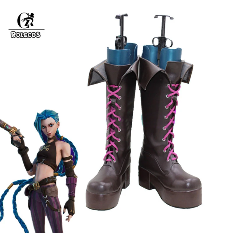ROLECOS LOL Arcane Jinx Cosplay Shoes Game LOL Jinx Cosplay Shoes Women Black Shoes High Boots Heels Halloween
ROLECOS LOL Arcane Jinx Cosplay Shoes Game LOL Jinx Cosplay Shoes Women Black Shoes High Boots Heels Halloween