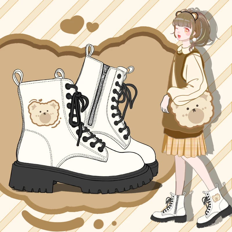 Amy and Michael Lovely Bears Platform Boots for Girls Students 2021 Autumn Winter Women Mid Calf High Boots with Zippers
Amy and Michael Lovely Bears Platform Boots for Girls Students 2021 Autumn Winter Women Mid Calf High Boots with Zippers