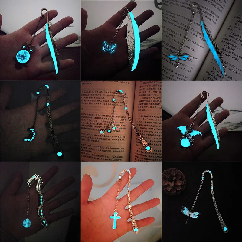 Luminous Metal Feather Bookmarks for Books Owl Dragon Star Moon Elf Claw Book Marks Office School Student Teacher Gift A6069
Luminous Metal Feather Bookmarks for Books Owl Dragon Star Moon Elf Claw Book Marks Office School Student Teacher Gift A6069