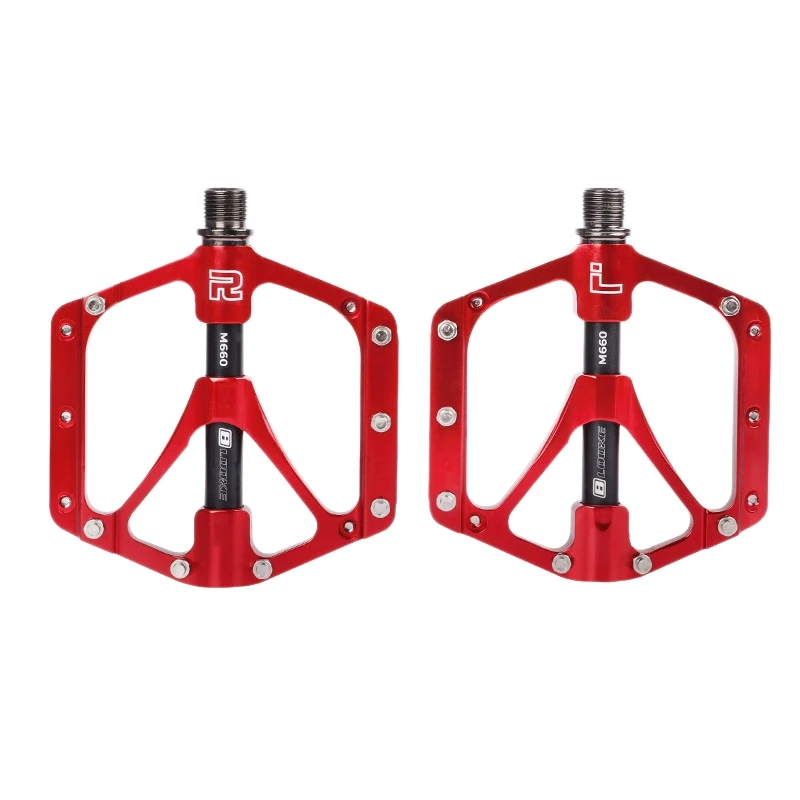 BLOOKE M660 CNC Aluminum Alloy Bicycle Pedal 3 Palin Bearing Mountain Bike Non-Slip Pedals
BLOOKE M660 CNC Aluminum Alloy Bicycle Pedal 3 Palin Bearing Mountain Bike Non-Slip Pedals