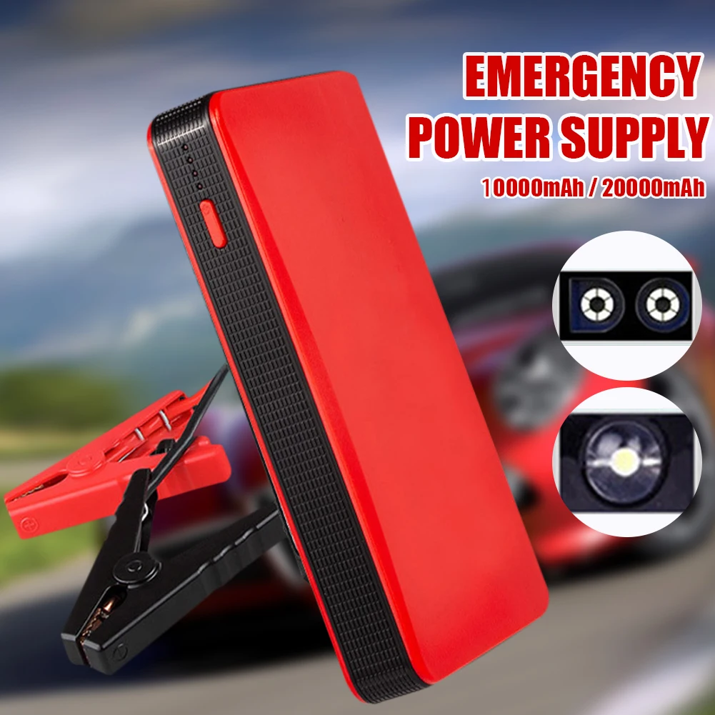 20000mAh Car Battery Jump Starter Power Bank 12V 400A Auto Emergency Booster Starting Device With Flashlight For 2.0L Gasoline
20000mAh Car Battery Jump Starter Power Bank 12V 400A Auto Emergency Booster Starting Device With Flashlight For 2.0L Gasoline