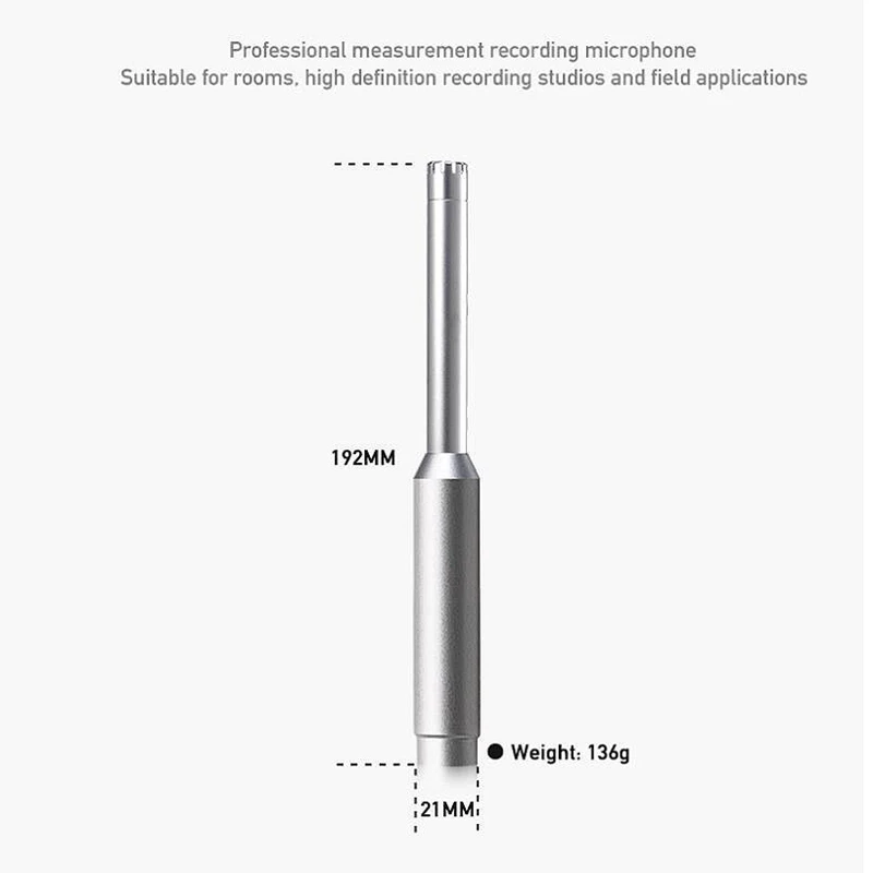 ECM8000 Omnidirectional Capacitance Test microphone Capacitive Wired Omnidirectional microphone
ECM8000 Omnidirectional Capacitance Test microphone Capacitive Wired Omnidirectional microphone