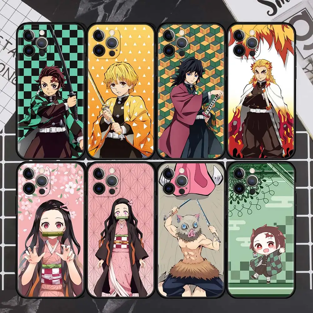 Anime Demon Slayer Cute Phone Case For iPhone 13 11 12 Pro XR 7 8 + X XS Max 6 6S Plus 5 5S SE 2020 Coque Black TPU Shell
Anime Demon Slayer Cute Phone Case For iPhone 13 11 12 Pro XR 7 8 + X XS Max 6 6S Plus 5 5S SE 2020 Coque Black TPU Shell