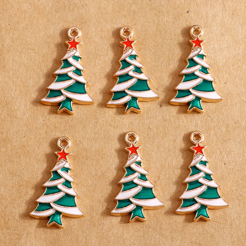 10pcs 15*25mm Enamel Stars Christmas Trees Charms for Jewelry Making Fashion DIY Bracelets Necklaces Pendants for Women
10pcs 15*25mm Enamel Stars Christmas Trees Charms for Jewelry Making Fashion DIY Bracelets Necklaces Pendants for Women