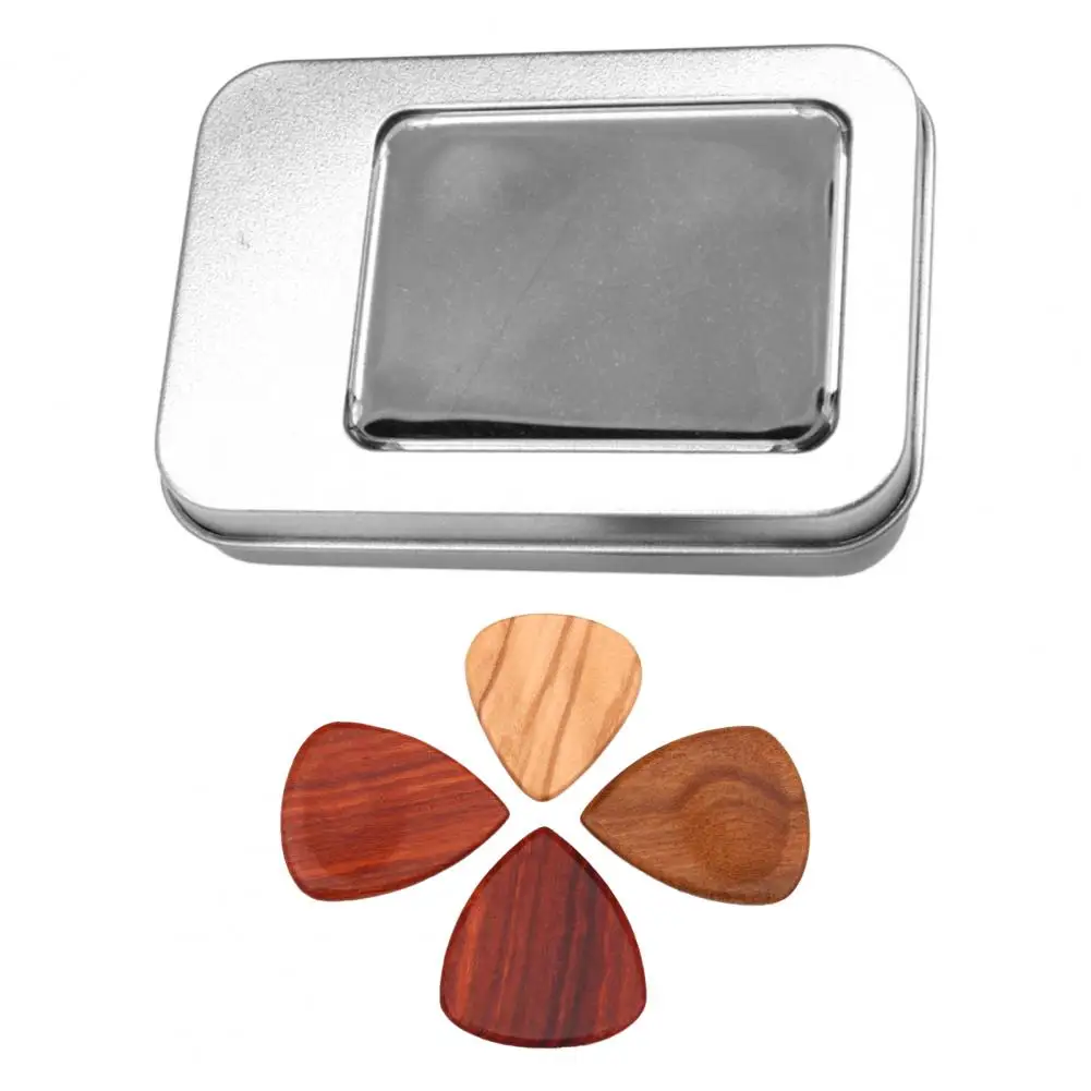 4Pcs/Set Guitar Pick High Stability Comfortable Mini Stylish Wooden Plectrum Guitar Picks with Box for Instrument
4Pcs/Set Guitar Pick High Stability Comfortable Mini Stylish Wooden Plectrum Guitar Picks with Box for Instrument