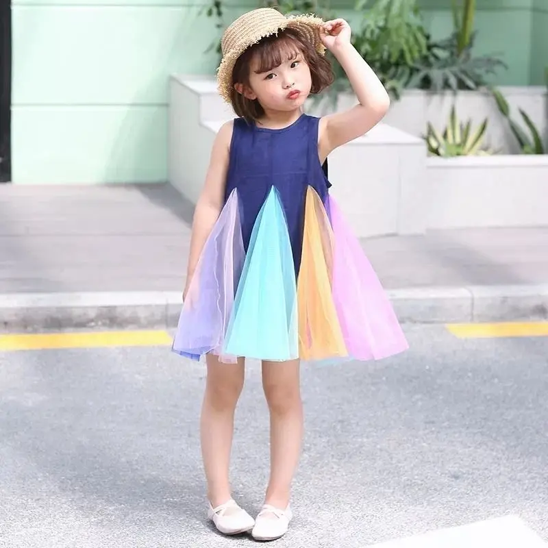 Girl Dresses Children Sleeveless Rainbow dress Tutu Dress Kids Tulle Strap Dress Ball Gown Party Princess Spring Kids Lace
Girl Dresses Children Sleeveless Rainbow dress Tutu Dress Kids Tulle Strap Dress Ball Gown Party Princess Spring Kids Lace