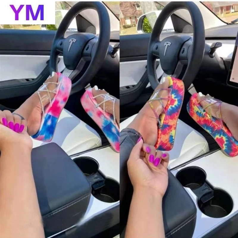 Сандалии женские с открытым носком, босоножки с перекрестными элементами, радужная платформа, кристаллы, танкетка, Повседневная пляжная об...
Сандалии женские с открытым носком, босоножки с перекрестными элементами, радужная платформа, кристаллы, танкетка, Повседневная пляжная об...