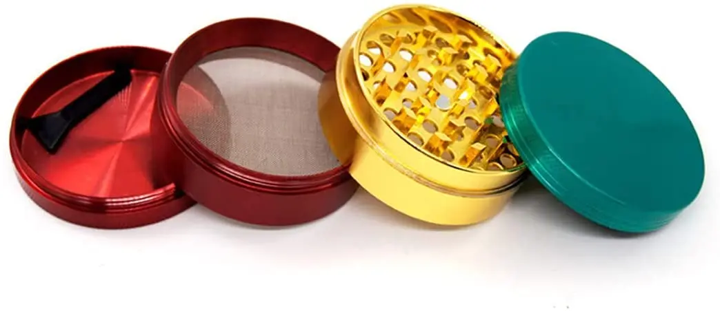 4 Layers Triple Colorful Smooth Metal Zinc Alloy 55mm Tobacco Herbal Herb Grinder Smoke Pipe Crusher Smoking Accessories
4 Layers Triple Colorful Smooth Metal Zinc Alloy 55mm Tobacco Herbal Herb Grinder Smoke Pipe Crusher Smoking Accessories