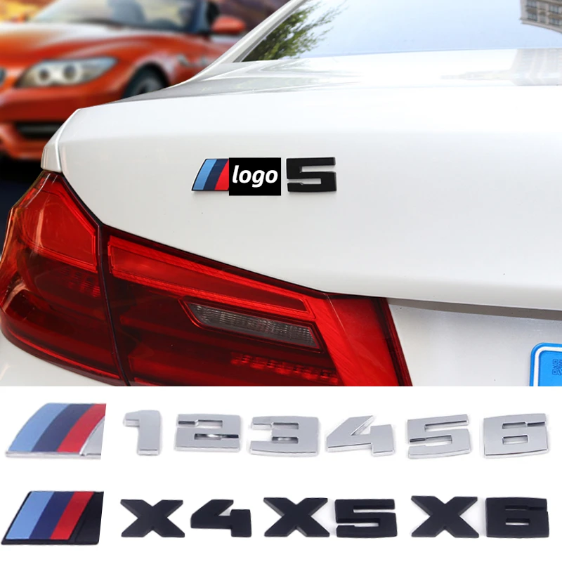Автомобильный багажник Стикеры для BMW M M4 M3 M2 M5 M6 M7 M1 X3 X5 X1 X6 X7 X4 X2 сбоку Embelm логотип