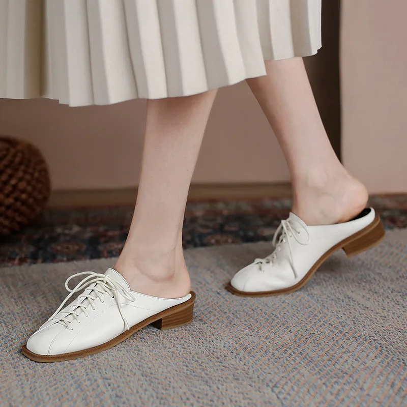 Asumer 2021 New Arrive Low Heel Casual Shoes Women Slipper Genuine Leather Footwear Round Toe Cross Tied Slipper Ladies
Asumer 2021 New Arrive Low Heel Casual Shoes Women Slipper Genuine Leather Footwear Round Toe Cross Tied Slipper Ladies