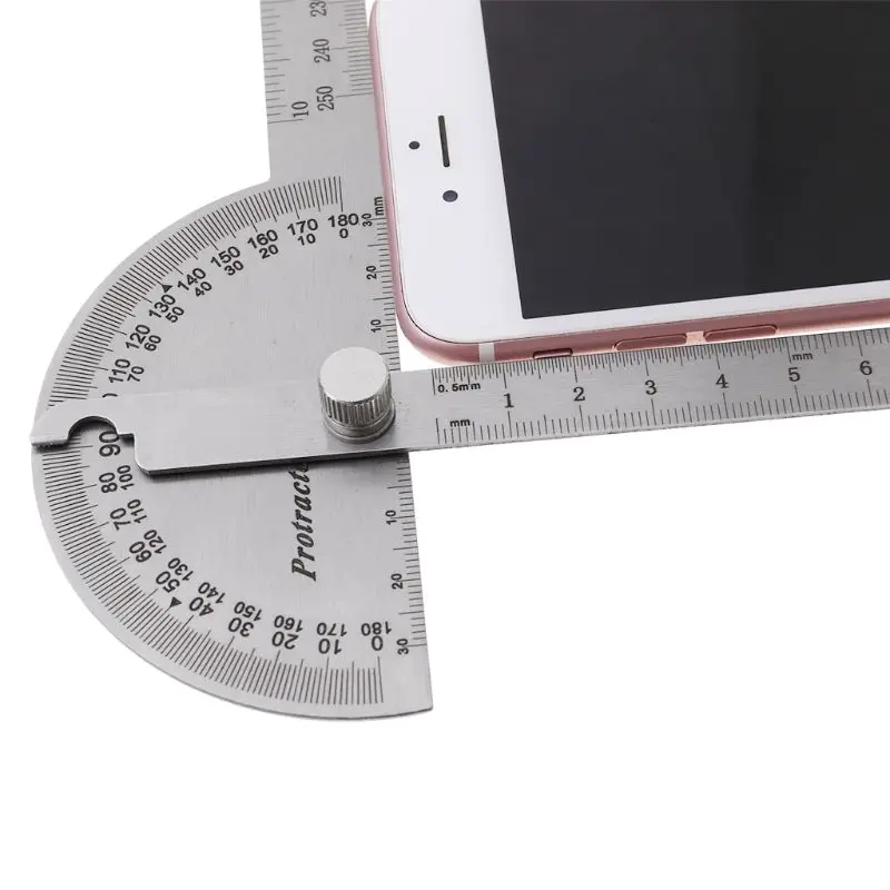 Stainless Steel Angle Ruler 180 degree Protractor Finder Arm Measuring Tool QXNA
Stainless Steel Angle Ruler 180 degree Protractor Finder Arm Measuring Tool QXNA