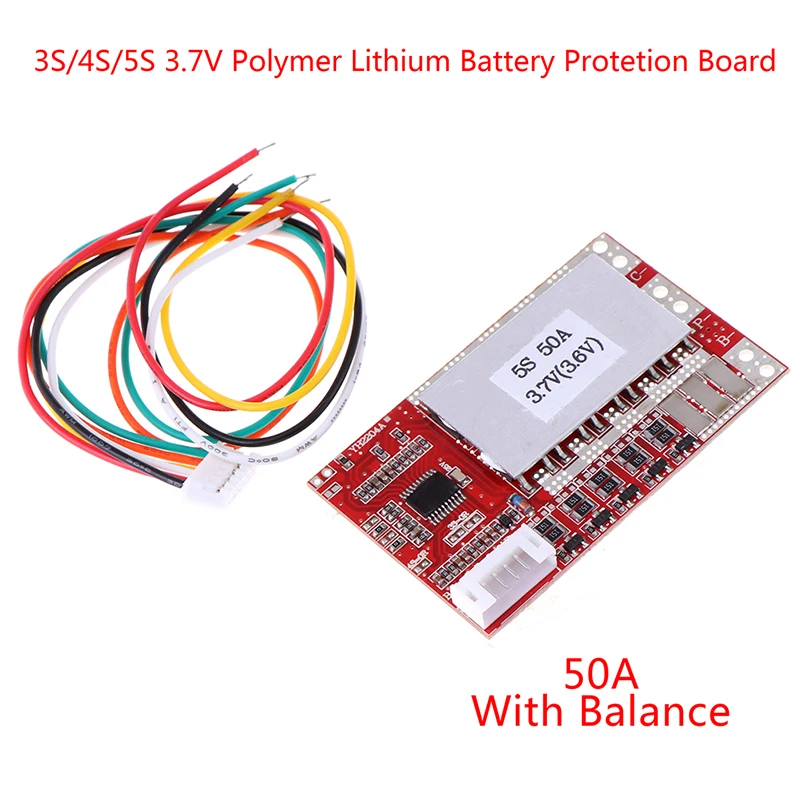 1Pc 3/4/5 S 3.7V Polymer Lithium Battery Pcb Bms Charge Protection Board Balance
1Pc 3/4/5 S 3.7V Polymer Lithium Battery Pcb Bms Charge Protection Board Balance