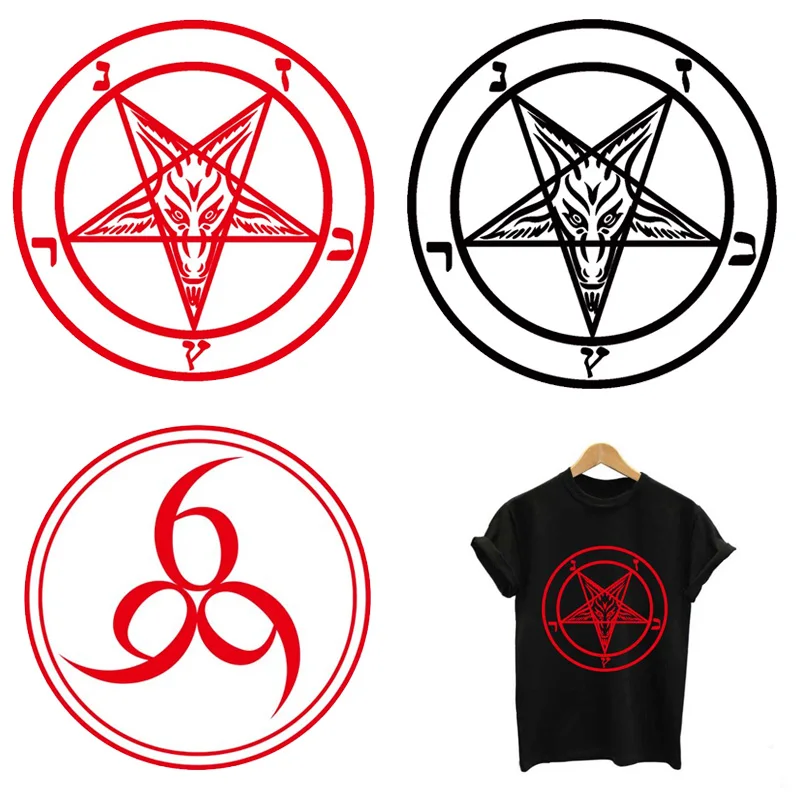 Satan Demon 666 Iron on Patches for Clothing Heat-sensitive Thermo Stickers Appliques on Clothes Transfer Fusible Custom Patch
Satan Demon 666 Iron on Patches for Clothing Heat-sensitive Thermo Stickers Appliques on Clothes Transfer Fusible Custom Patch
