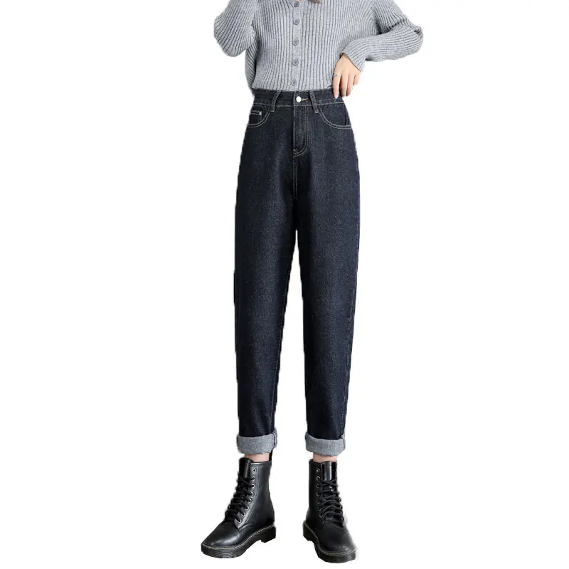 Black Gray Mom Jeans Spring New Korean Version Retro High Waist Solid Color Denim Pants Ladies Loose Boyfriend Harem Trousers
Black Gray Mom Jeans Spring New Korean Version Retro High Waist Solid Color Denim Pants Ladies Loose Boyfriend Harem Trousers