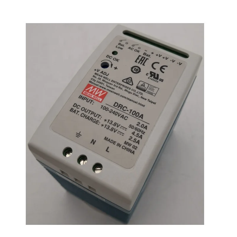 MEAN WELL DRC-100A блоки питания на DIN-рейку
MEAN WELL DRC-100A блоки питания на DIN-рейку