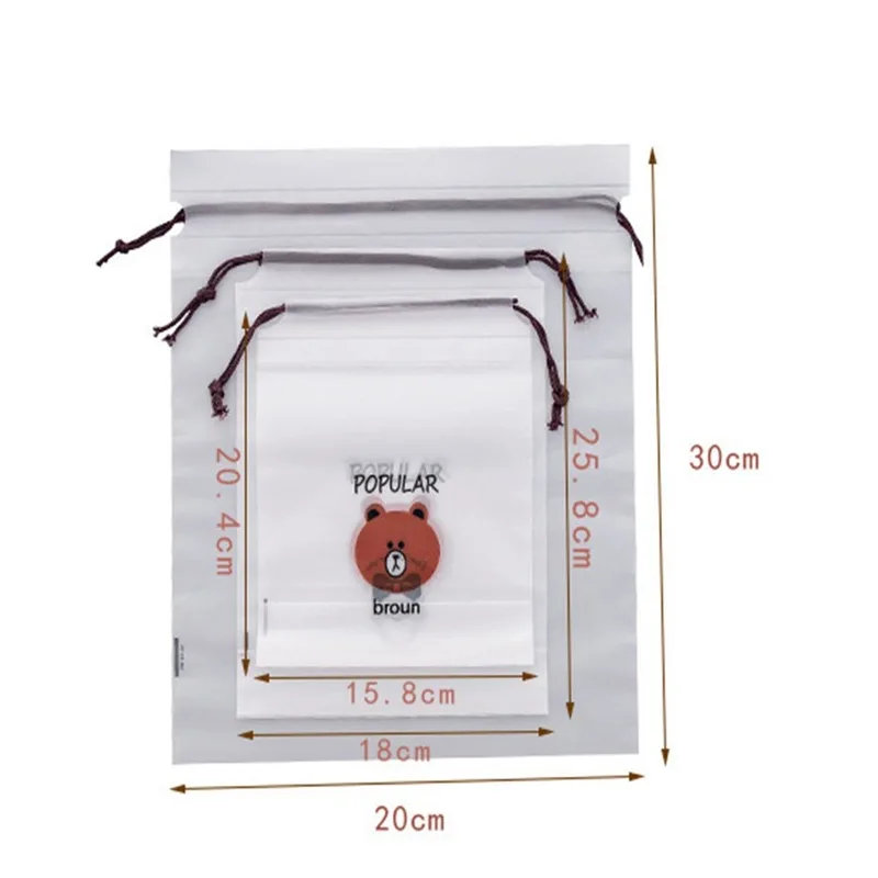 3Pcs Cartoon Drawstring Bag Transparent Organizer Shoes Storage Packing Waterproof Portable Luggage Pouch Travel Accessories
3Pcs Cartoon Drawstring Bag Transparent Organizer Shoes Storage Packing Waterproof Portable Luggage Pouch Travel Accessories
