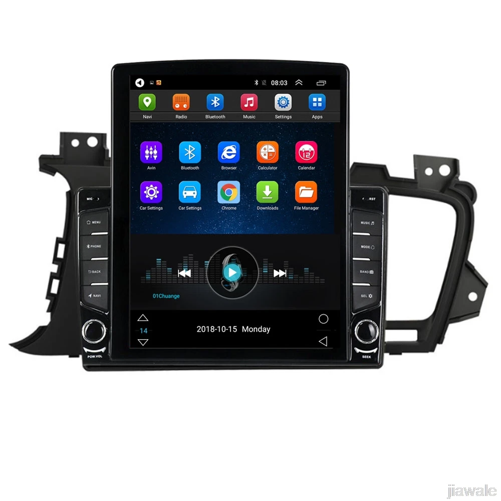 9.7" octa core tesla style vertical screen Android 10 Car GPS video Multimedia for Kia Optima K5 2011-2013 
9.7" octa core tesla style vertical screen Android 10 Car GPS video Multimedia for Kia Optima K5 2011-2013