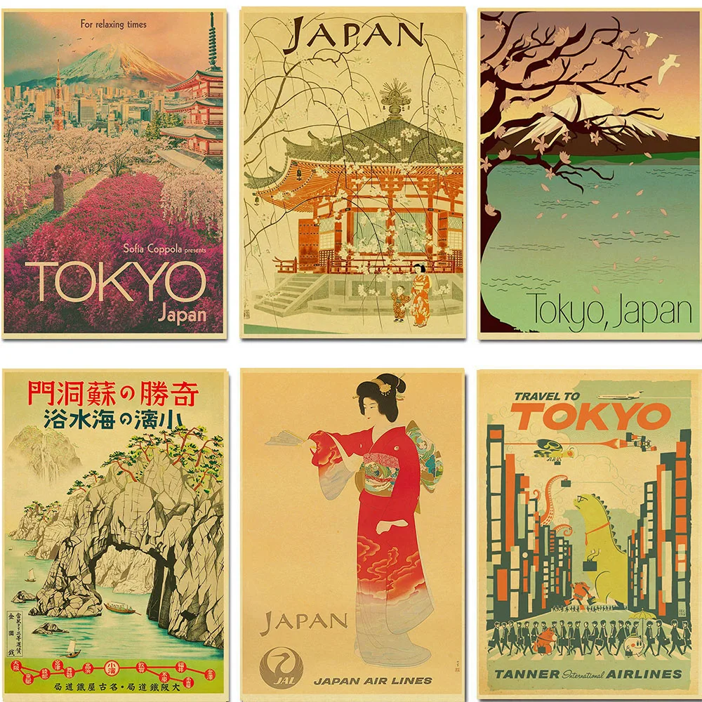 Visit Japan Tokyo Travel Posters Decor kraft wall paper High Quality Painting For home/bar Decors
Visit Japan Tokyo Travel Posters Decor kraft wall paper High Quality Painting For home/bar Decors