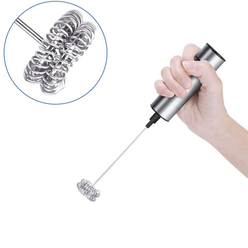 Powerful Electric Milk Frother With Stainless Steel Spring Whisk Foam Maker Kitchen Electric Milk Frother Coffee Tool
Powerful Electric Milk Frother With Stainless Steel Spring Whisk Foam Maker Kitchen Electric Milk Frother Coffee Tool