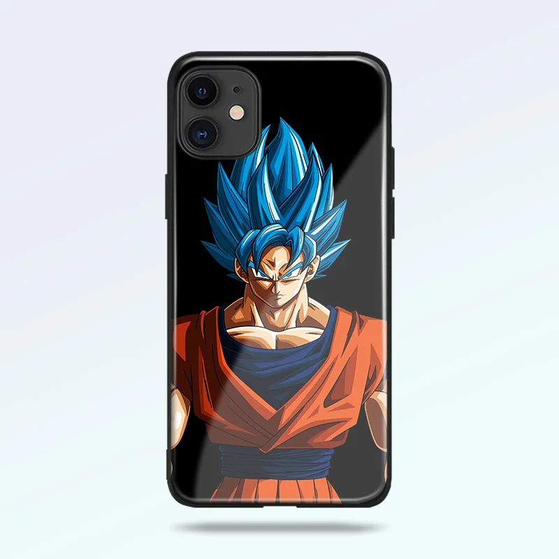 Goku ssj blue evolution аниме для iPhone SE 6s 7 8 Plus X XR XS 11 Pro Max Мягкий силиконовый чехол телефона