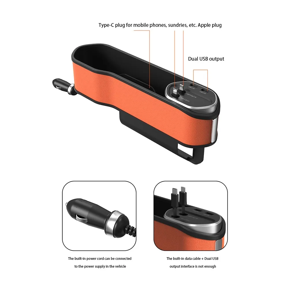 Charging Storage Box 12-24V 40W Wireless/wired Charging Storage Box Universal Car Seat Storage Box For IOS Type-C QC3.0 Accessor
Charging Storage Box 12-24V 40W Wireless/wired Charging Storage Box Universal Car Seat Storage Box For IOS Type-C QC3.0 Accessor