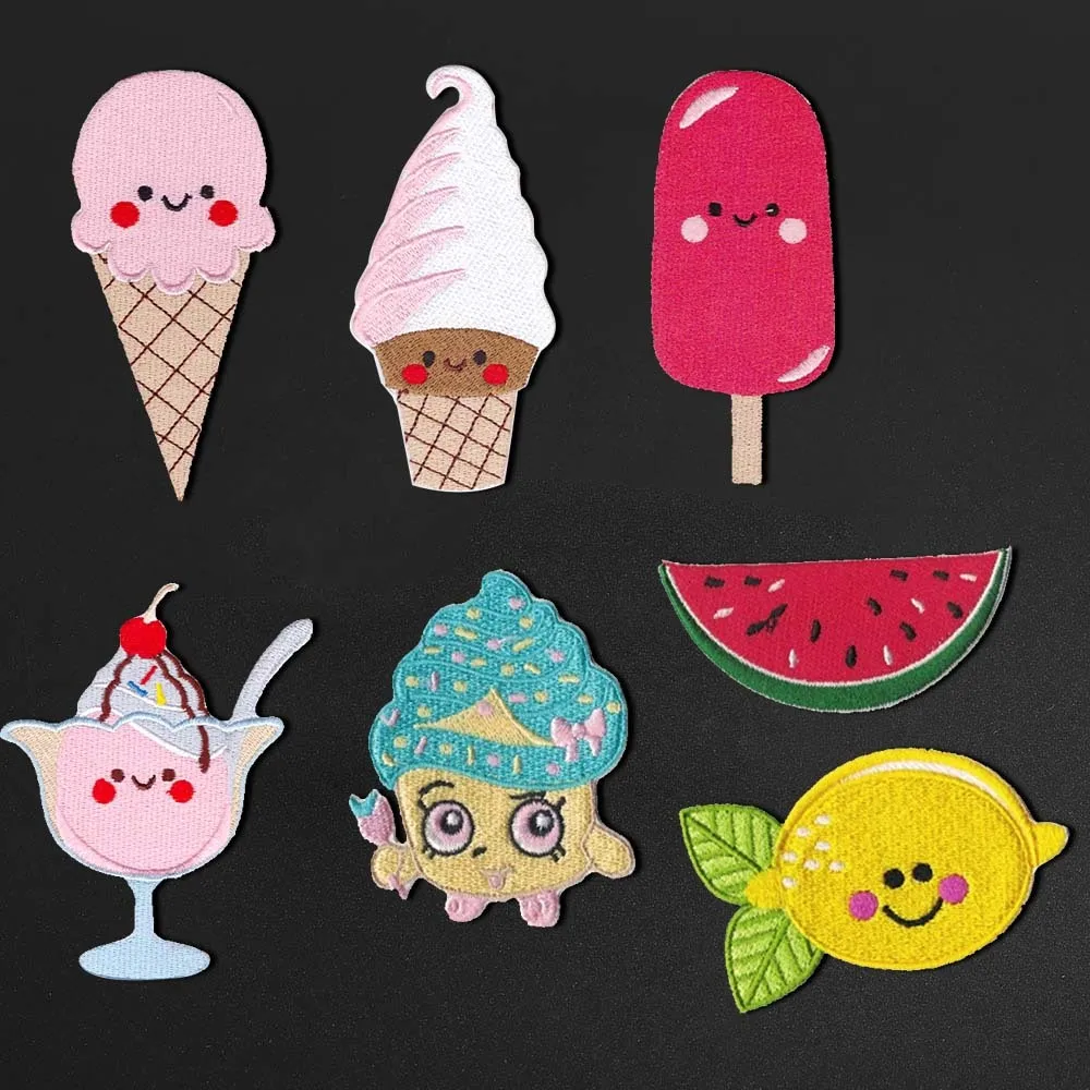 Summer food ice cream,Lemon, watermelon Patch Sticker Iron on Clothes DIY Applique Embroidered Application Cloth Fabric Patches
Summer food ice cream,Lemon, watermelon Patch Sticker Iron on Clothes DIY Applique Embroidered Application Cloth Fabric Patches