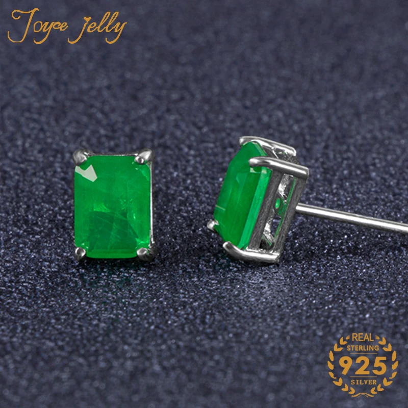 Joycejelly Vintage 100% 925 Sterling Silver Stub Earring Emerald Gemstone Ear Studs Earrings Ladies Fine Jewelry Wholesale Gift 
Joycejelly Vintage 100% 925 Sterling Silver Stub Earring Emerald Gemstone Ear Studs Earrings Ladies Fine Jewelry Wholesale Gift