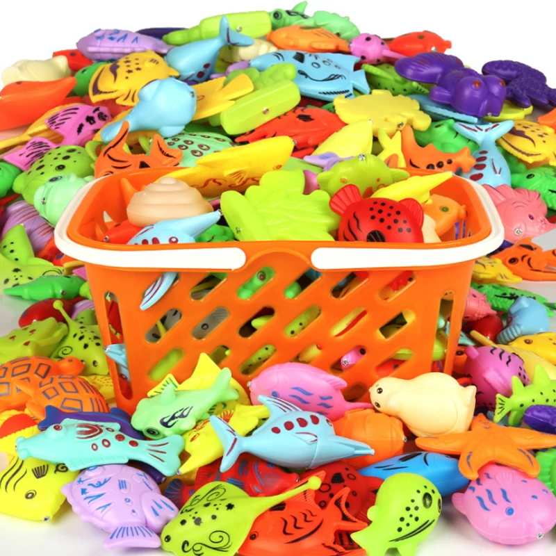 Children's 15 52 PCS Magnetic Fishing Toy Parent Child Interactive Toy Baby Bathing Family Outdoor 3D Fishing Pole Toy Pool Set 
Children's 15 52 PCS Magnetic Fishing Toy Parent Child Interactive Toy Baby Bathing Family Outdoor 3D Fishing Pole Toy Pool Set