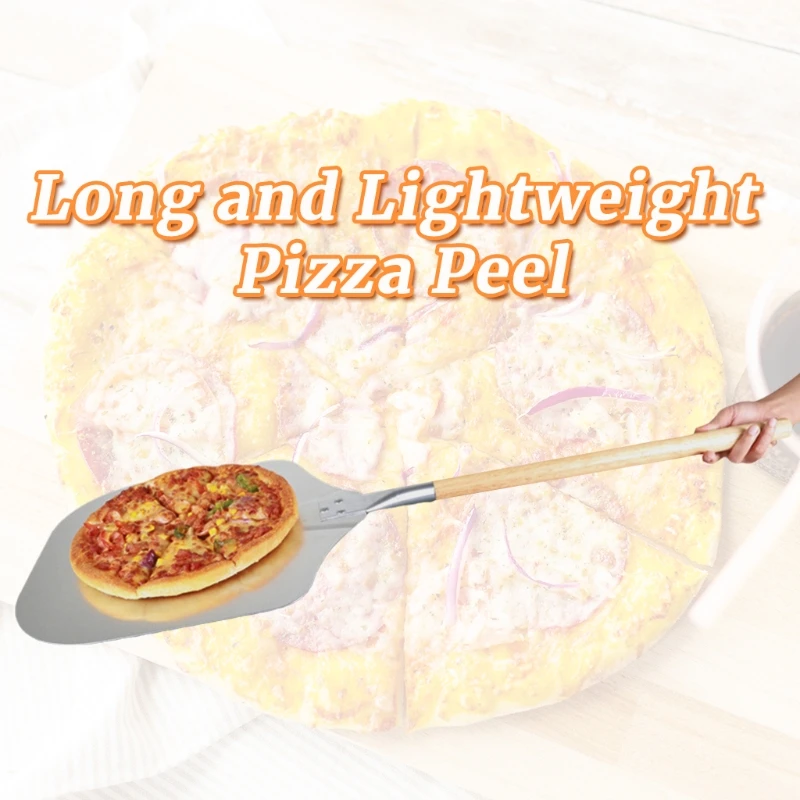 Pizza Cutter Wooden Handle Good Pizza Shovel for Baking Homemade Pizza and Bread
Pizza Cutter Wooden Handle Good Pizza Shovel for Baking Homemade Pizza and Bread