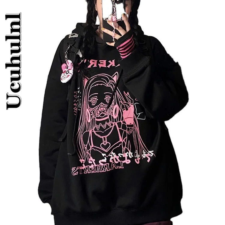 Ucuhulnl Hoodies Anime Oversized Hoodie Harajuku Cartoon Graffiti Print Sweatshirt Hoody Top Kawaii Clothes Hooded Long-sleeved
Ucuhulnl Hoodies Anime Oversized Hoodie Harajuku Cartoon Graffiti Print Sweatshirt Hoody Top Kawaii Clothes Hooded Long-sleeved