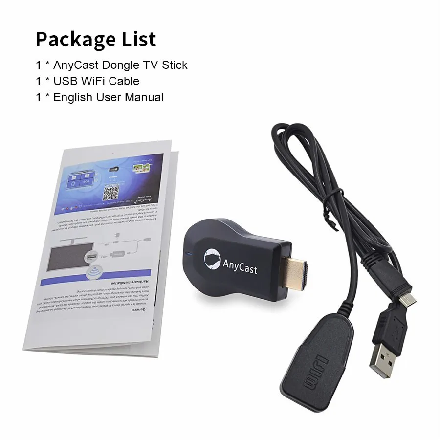 M9 Miracast TV Stick Mirascreen 1080P HDMI-compatible Adapter Wifi Display Mirrorscreen Receiver Dongle for IOS Android
M9 Miracast TV Stick Mirascreen 1080P HDMI-compatible Adapter Wifi Display Mirrorscreen Receiver Dongle for IOS Android